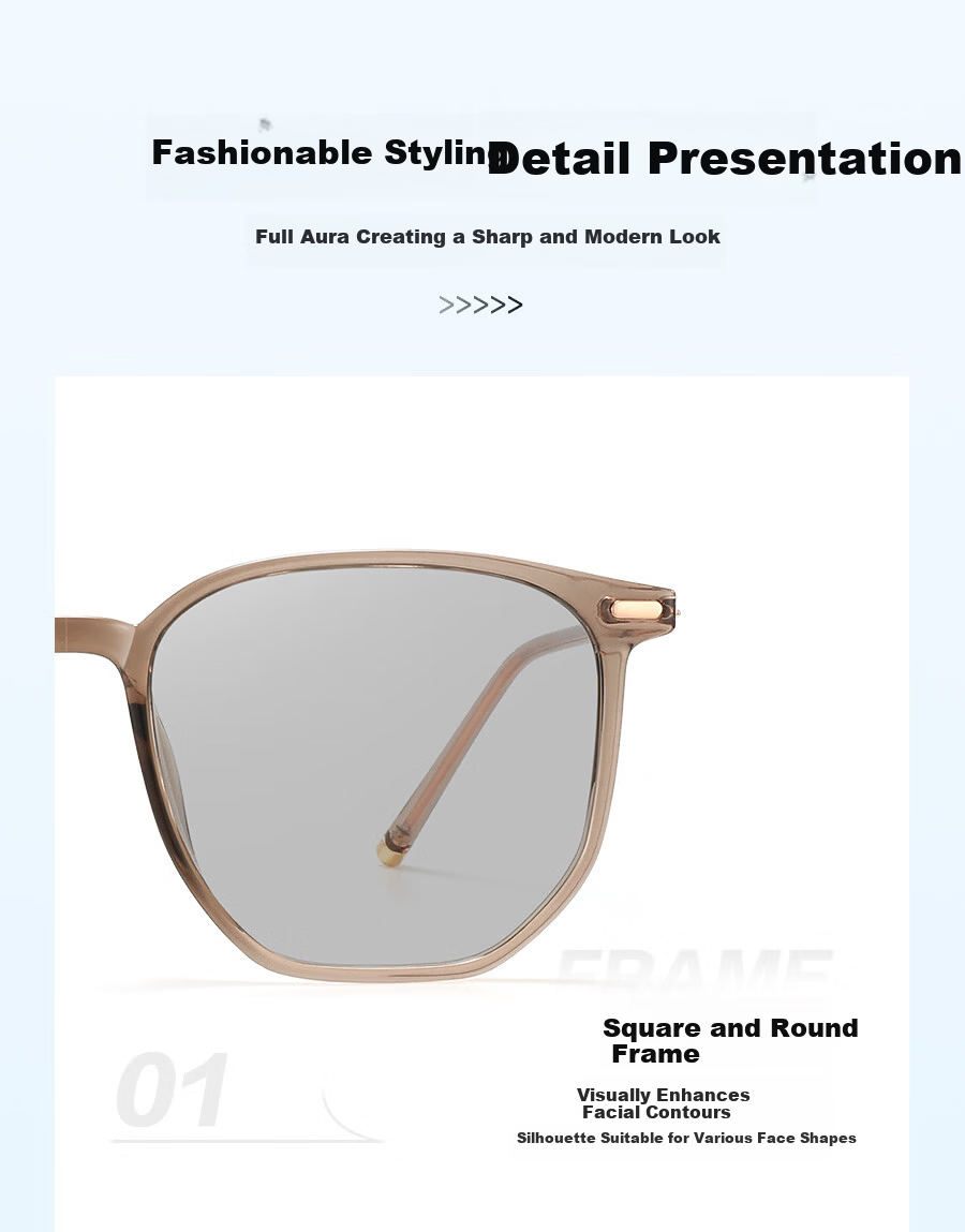 Bertha Women's Sunglasses High-End Polarized UV Protection Photochromic Square Round Face Slimming Sun Glasses for Women 12