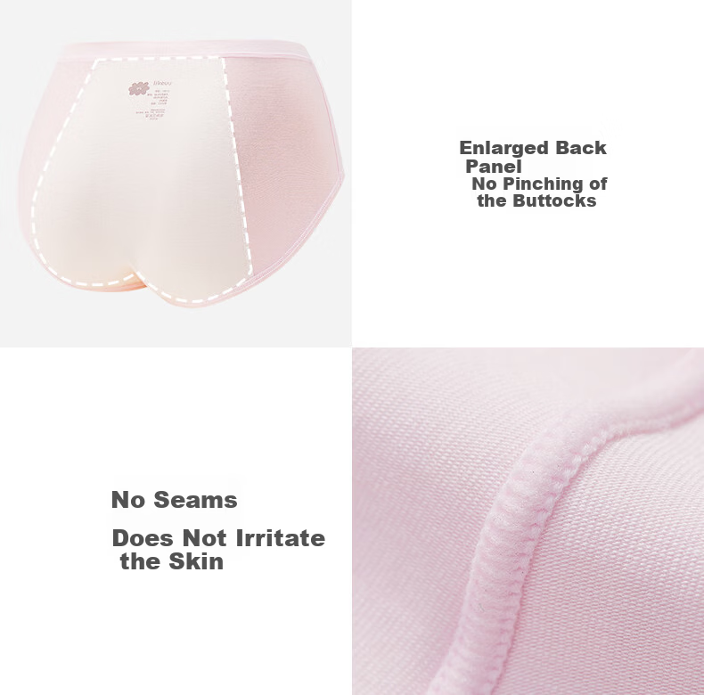 Like UU Girls' Developmental Safety Underwear Moisture-Wicking Antibacterial 5A Period Leak-Proof Comfort Panties 11