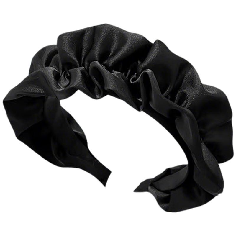 Kousu Black Hairband Women's High-End Outdoor Hair Accessory High Crown Hair Tie New Hair Clip Headband Hair Ornament