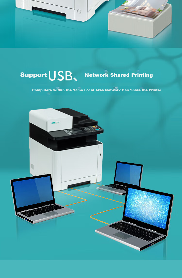 LANXUM GA7530cdn A4 Color Laser Multifunction Printer Copier Scanner Automatic Duplex 3