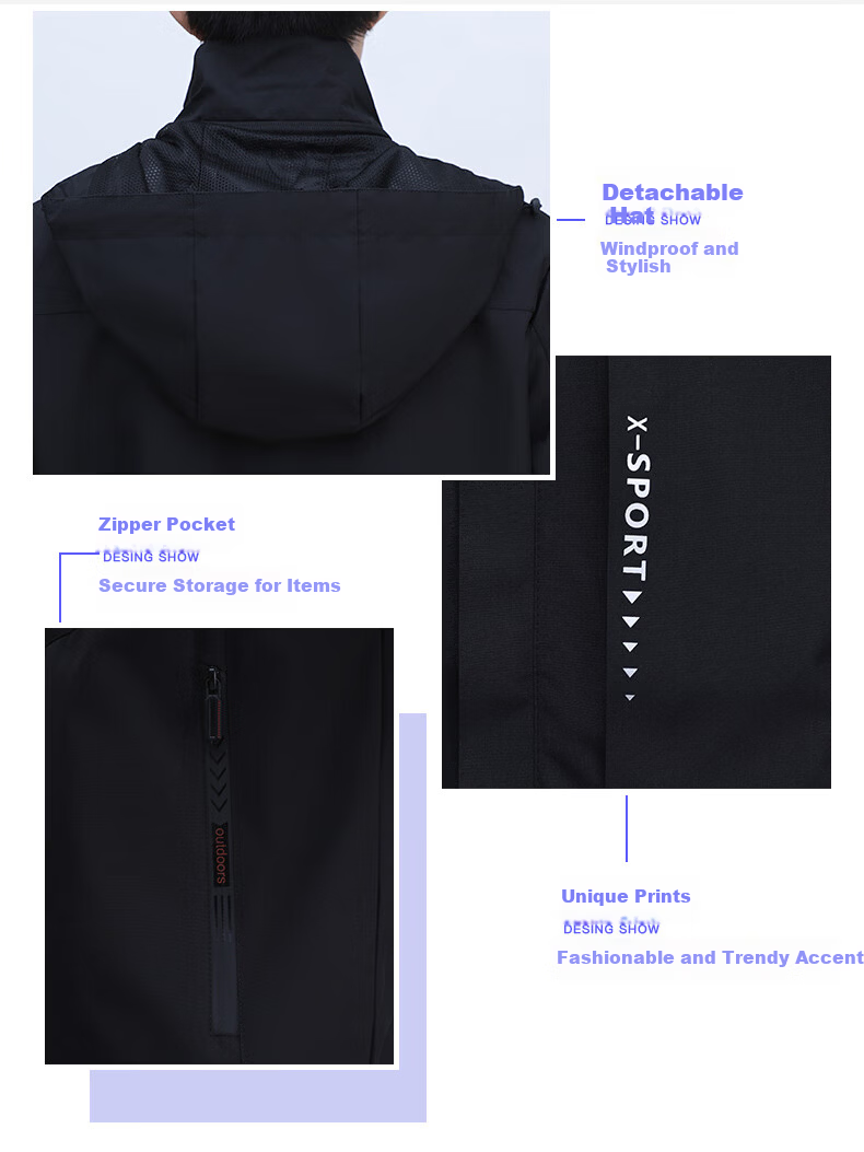 JEEP SPIRIT Men's Casual Light Business Jacket Autumn Versatile Men's Outerwear 9907 Dark Gray 5XL 3