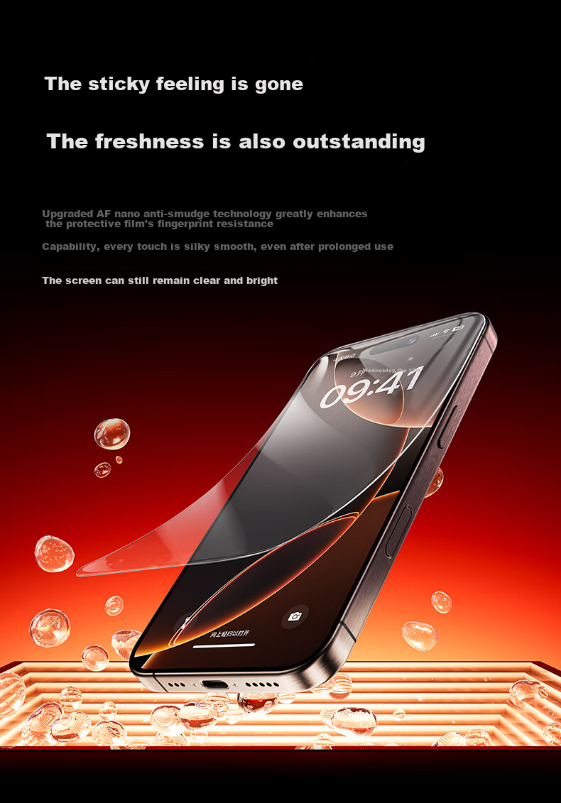 Benks [AR Ultra-Clear Enhanced Transparency] Tempered Glass Screen Protector for Apple IPhone 16 Pro Max, Anti-Reflective Full-Screen HD Anti-Fingerprint Glass Protective Film 7