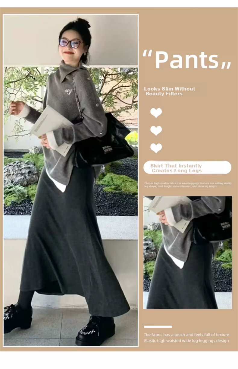 Langsha Women's Mermaid Skirt Spring Autumn 2026 New High Waist Slim A-Line Bodycon Skirt Elegant Temperament Premium Half Skirt 3