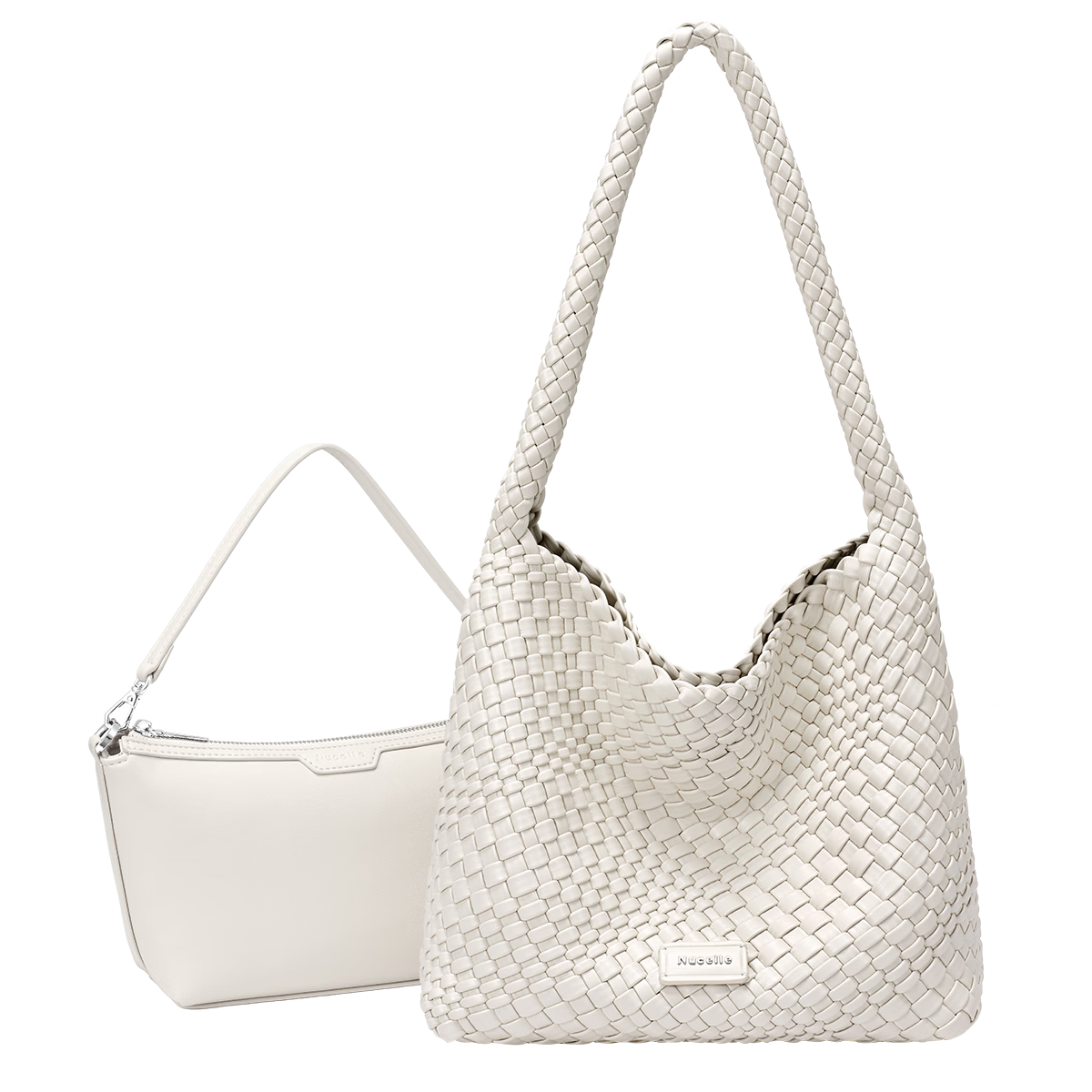 NUCELLE Woven Texture HOBO Bag 2026 New Luxury Niche Commuter Shoulder Tote Bag for Women Birthday Gift