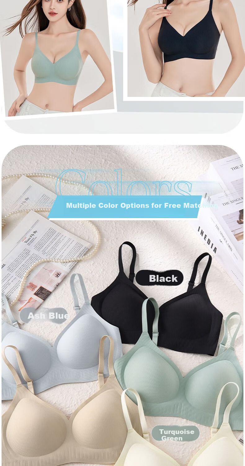 GRACEWELL Foundation Liquid Invisible Bra for Women Small Bust Enhancing Push-Up Wireless Thin Bra with Side Support and Lift 7