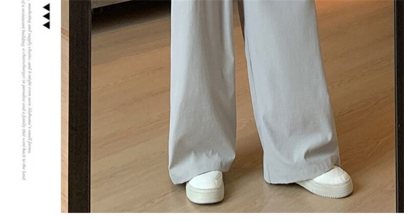 Langsha Japanese Style Yamamoto Pants Women Spring Summer 2026 New High Waist Casual Straight Loose Wide Leg Pants 18