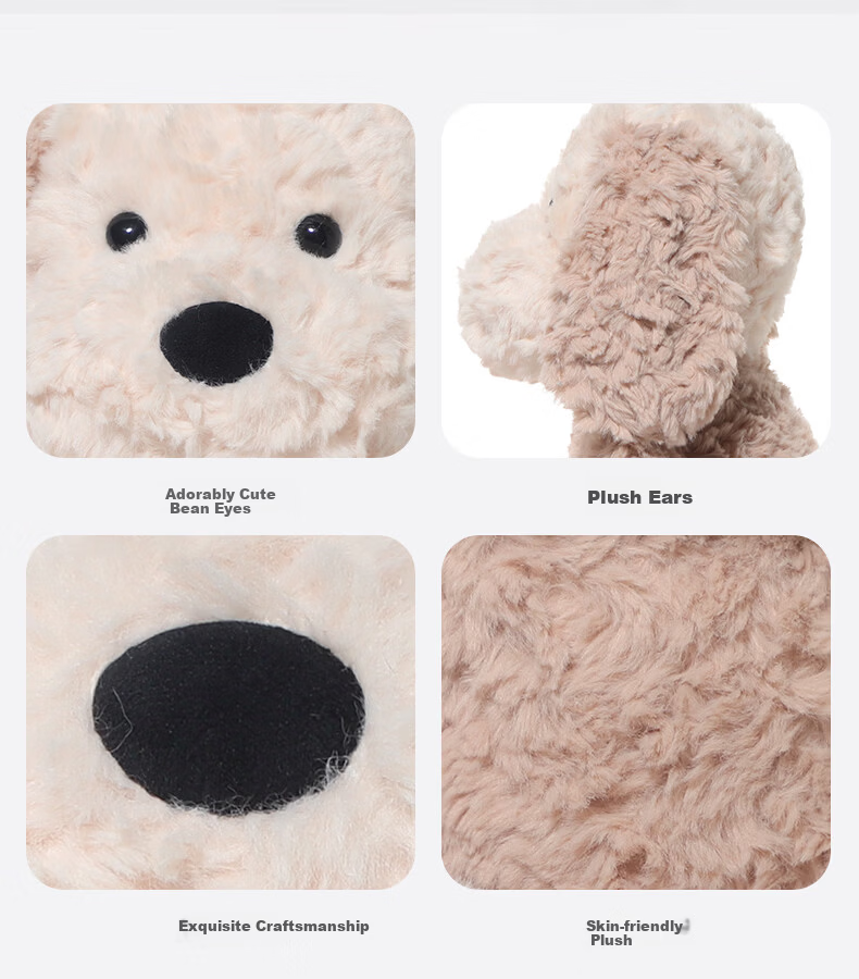 Zhuoqu Maltese Dog Plush Toy Cute Doll Sleeping Pillow Companion Toy New Year Gift 4