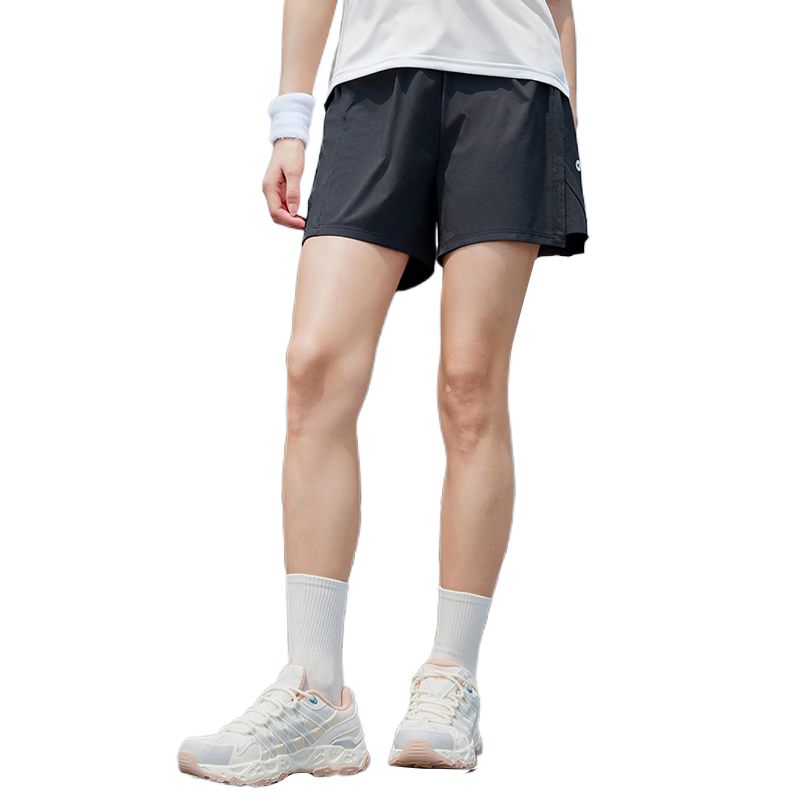 CAMEL Quick-Dry Sports Shorts Men Ice Cooling Sun Protection Antibacterial Running Pants C26BA6L6062 Phantom Black M