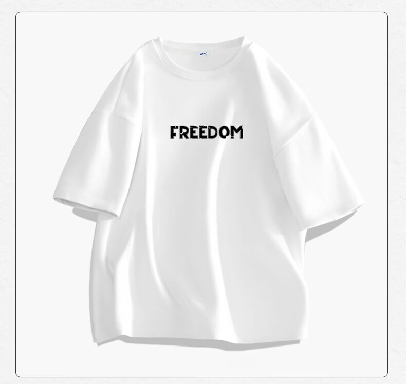 Warrior Men's Summer Short Sleeve T-Shirt Breathable Sweat-Absorbing Crew Neck Basic Printed Top 25
