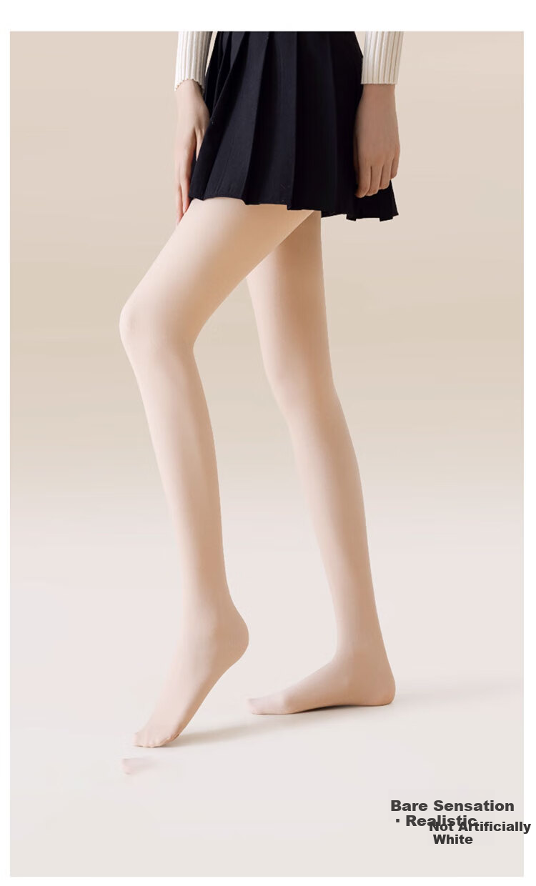 Yalu 200g Black Leggings for Women Autumn Winter Fleece Thickened Black Silk Leg Slimming Pressure Tights Pantyhose 5