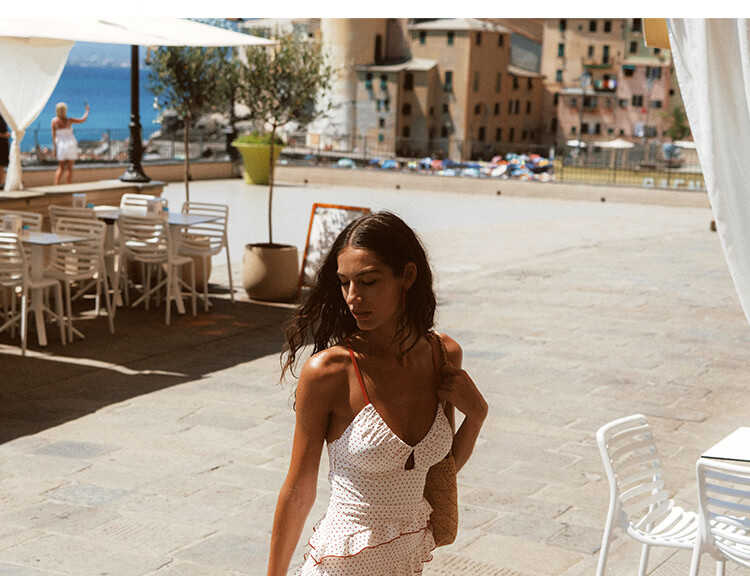 AtlanticBeach Seaside Vacation One-Piece Swimsuit 2026 New Polka Dot Cake Skirt Hot Spring Swimwear Premium Feel 11