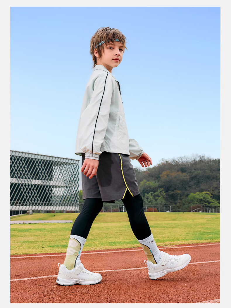 TARANIS Spring Summer Kids Sports Shoes Boys Girls School Training Breathable Lightweight Cushioning Running White Sneakers Size 33 10