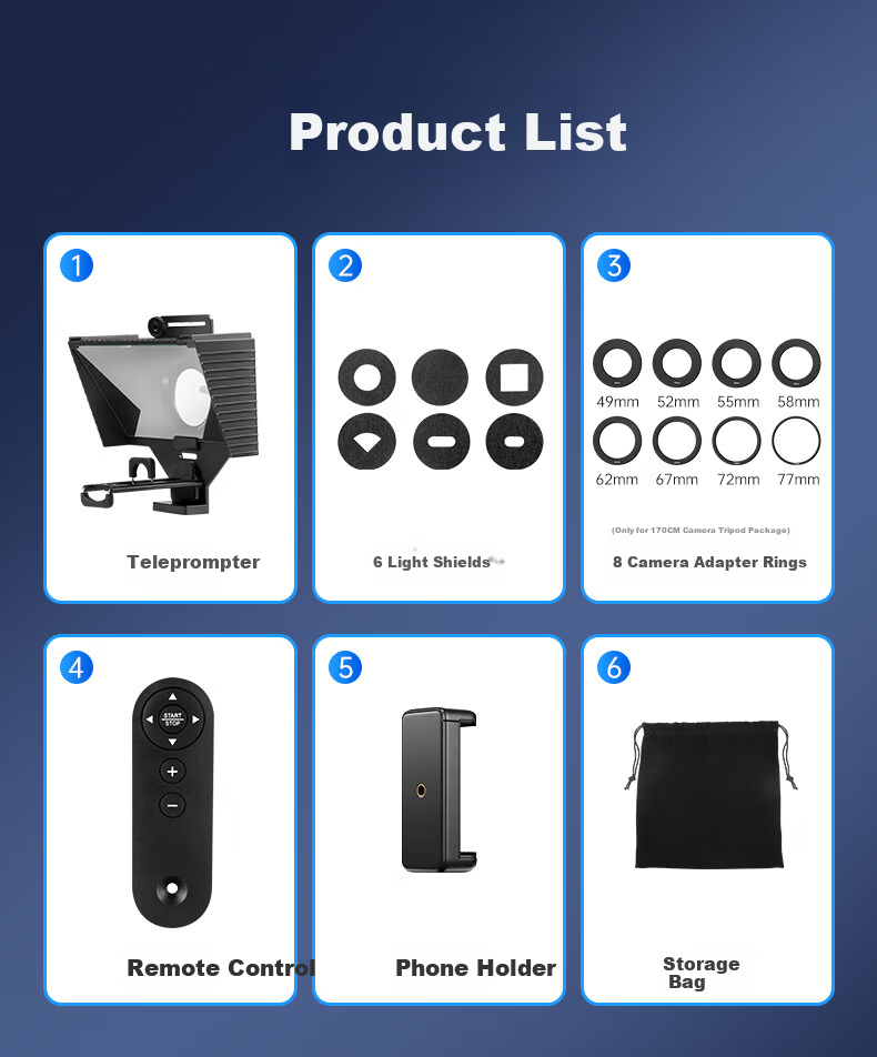 JIMANTU Live Teleprompter Large Screen Universal Portable Prompting Board for Mobile Phones, Tablets, DSLR, Mirrorless Cameras, Hosting, Broadcasting, Interviewing, Speech, Short Video Recording 11