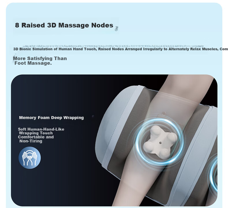 Jeeback Spine Comfort Leg Massager Calf Massager Kneading Heat Foot Therapy Machine Practical Birthday Gift for Parents Elders Boyfriend Girlfriend Students Back to School Season 8