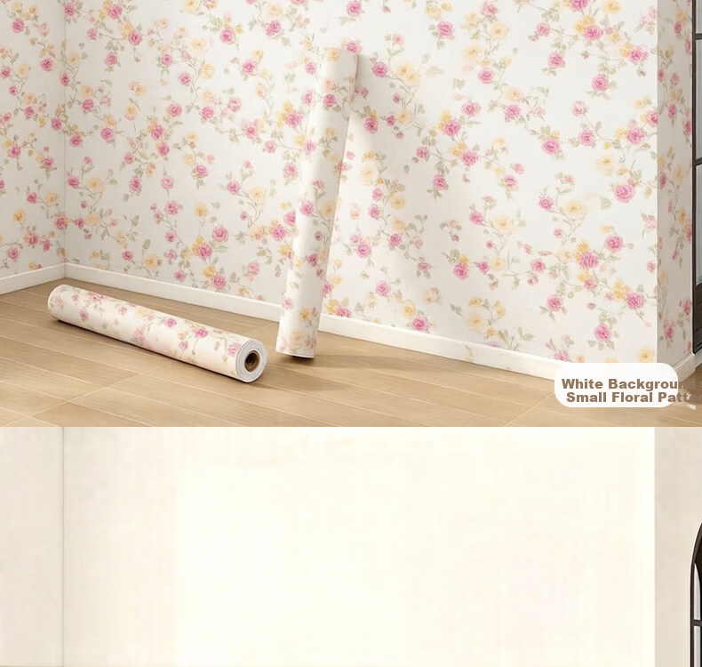 Oumai Self-Adhesive Waterproof Wall Sticker Floral Pattern 3 Meters for Dormitory Bedroom Renovation 15