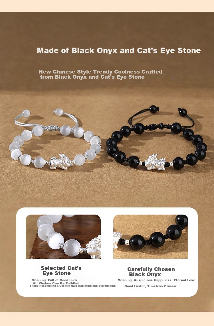 ALLOVE Pure Silver Pixiu Couple Bracelet for Women, 2026 New Style, Birthday Gift for Women on May 20 And Valentine's Day, Present for Girlfriend Or Wife 5