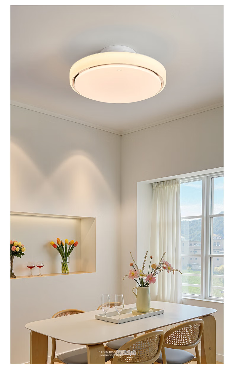OPPLE Bladeless Fan Light Full Spectrum High CRI Low Noise LED Remote Control Dining Room Bedroom Chandelier Changfeng 17