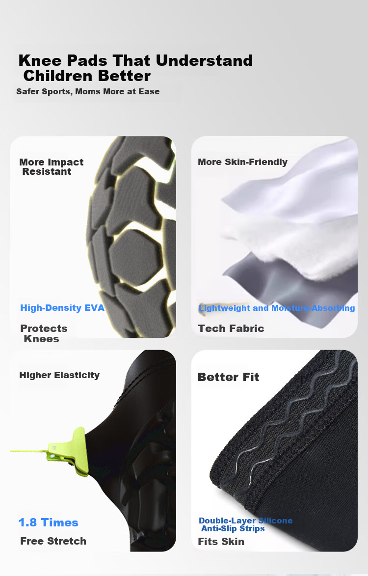 Zhunzhe Kids Protective Knee Pads Basketball Training Outdoor Sports Cycling Unisex Student Knee Joint Anti-Fall Guards 4
