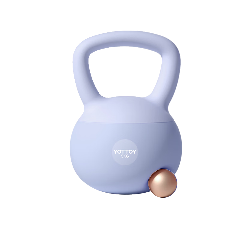 Yottoy Hip-Lifting Soft Kettlebell for Women, Squatting And Strength Training Home Fitness Equipment, 5kg - Smog Blue