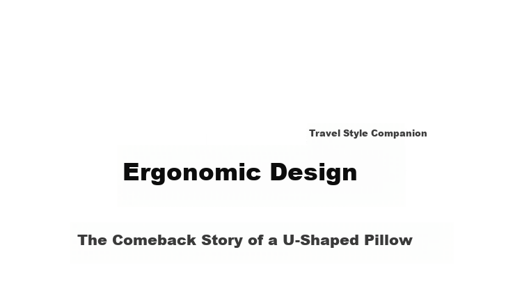 CHECA GOODS U-Shaped Neck Pillow Travel Portable Airplane Neck Support Long-Distance Neck Rest Nap U-Shaped Pillow with Visible Bag 15