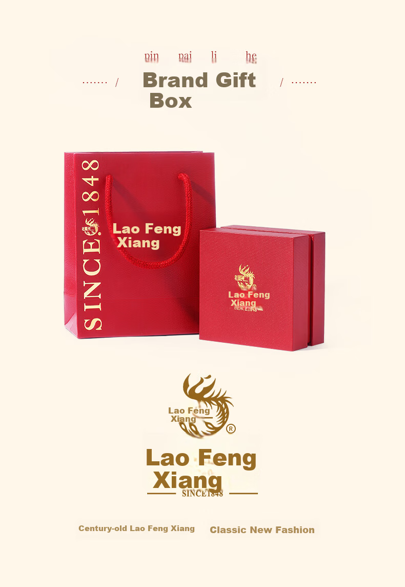 Lao Feng Xiang Bamboo You Peace Silver Bracelet Women's Hetian Jade Peace Buckle Bracelet Birthday Anniversary Gift for Wife and Mom 11