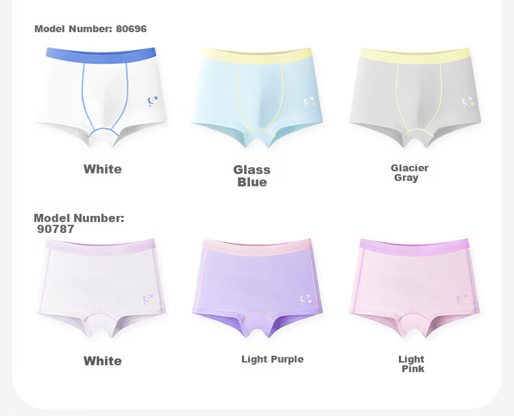 Jiusuiban 7A Antibacterial Children's Underwear Boys and Girls Sweat-Absorbent 95% Cotton Shorts Youth Class A Silk Gusset Sports Boxer Briefs 12