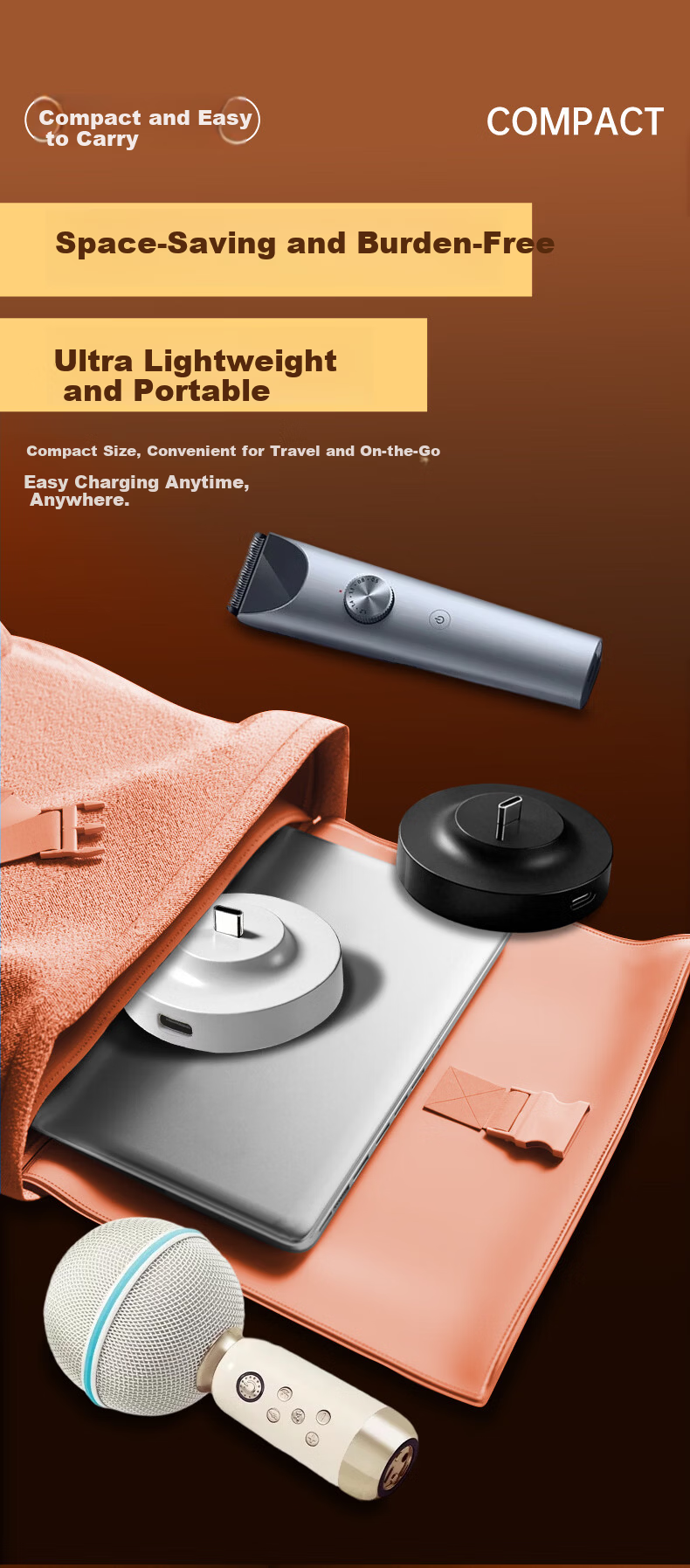 Chaofan Compatible with JBL Microphone Charger Base Stand KMC650/singing Bar/Maowang/Qunmin Karaoke Wireless Microphone Type-C Socket Two-In Accessory 4