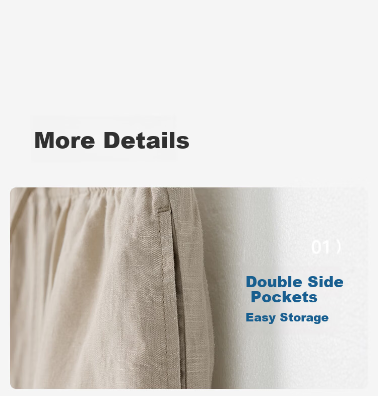 JD Jingzao 100% Linen Vintage Style Casual Pants for Women 2026 Spring Slim Fit Linen Color S 10