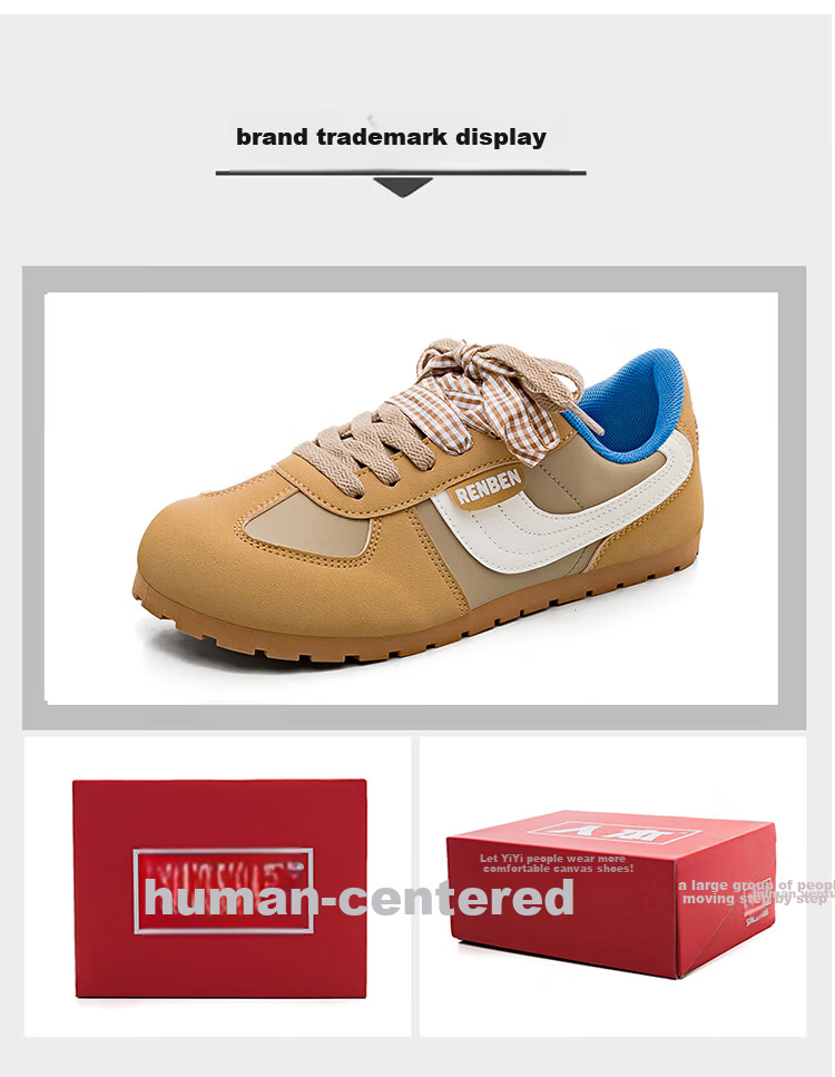 RENBEN 2026 Spring New Original INS Style German Training Shoes Dopamine Color Sweet German Training Shoes Fashion Ultra-Soft Sneakers 20