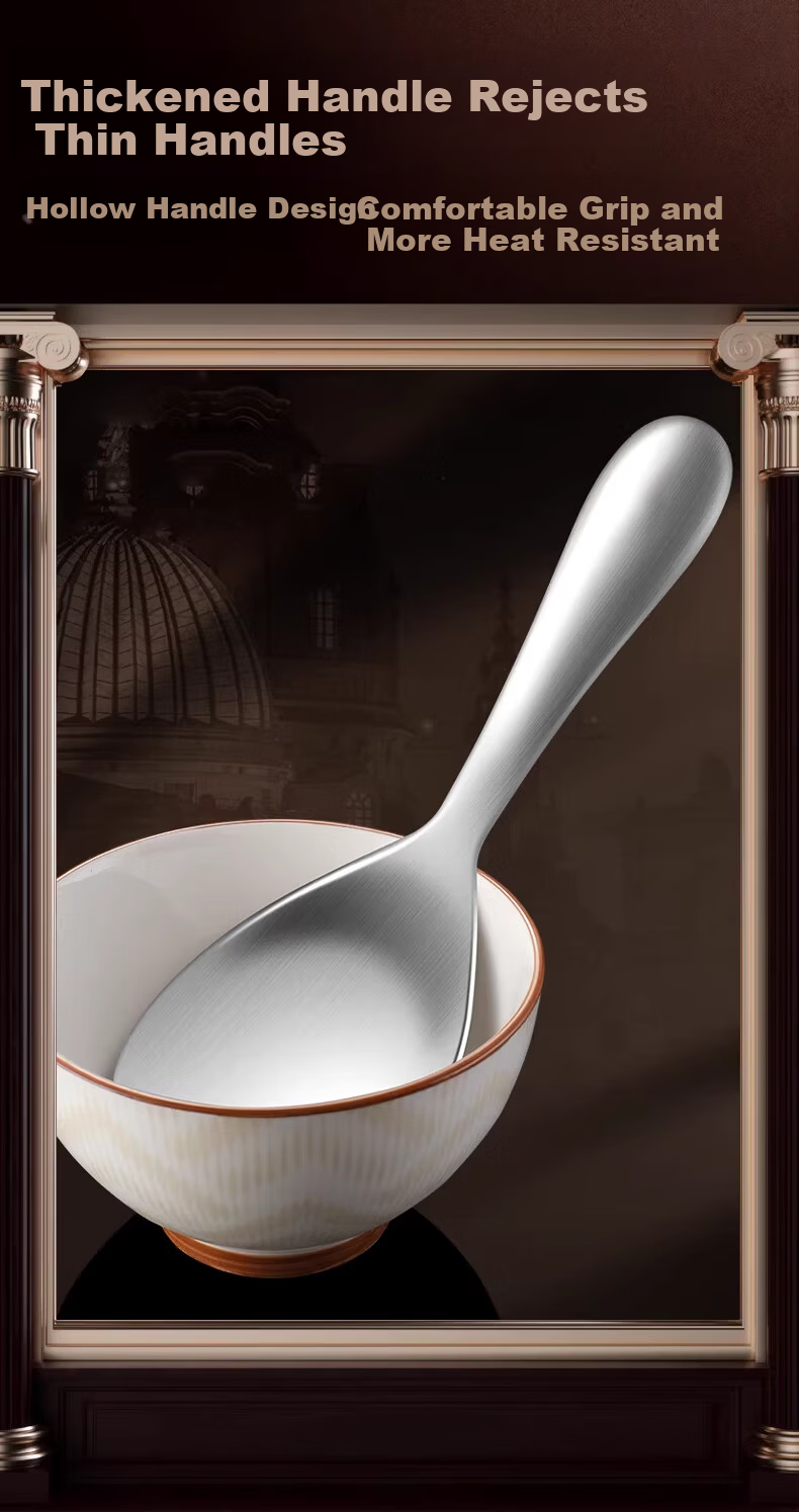 KATEI STORY Japanese 316L Stainless Steel Rice Scoop Non-Stick Food-Grade Rice Paddle for Household Rice Cooker 7