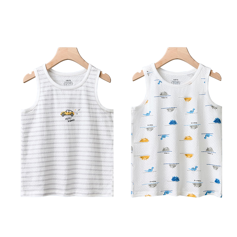 Free Style Boys' Cotton Mesh Vest Sleeveless Summer Thin Undershirt Outerwear