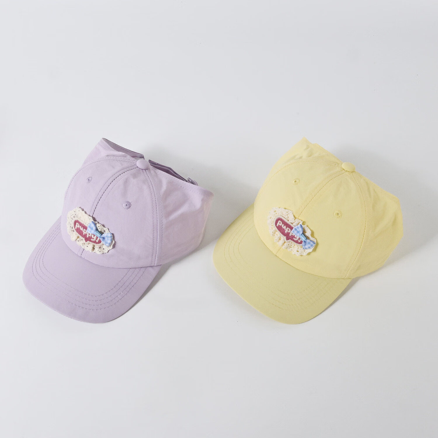 Mumuwu Kids Sun Protection Hat Thin Half-Top Baseball Cap Ponytail Sunshade Quick-Dry Breathable Duckbill Cap Pink 4
