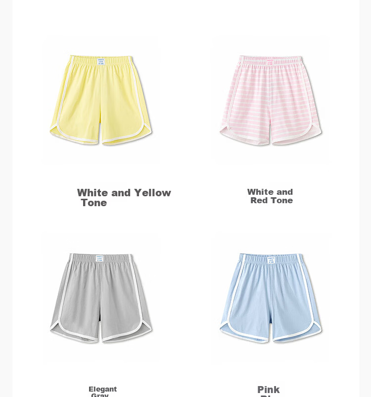 Balabala Kids Summer Shorts Boys Sleepwear Girls Pants Toddler Youth Cotton Soft Striped 9
