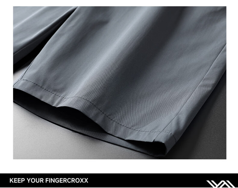 Fingercroxx IT Trendy Minimalist Straight-Leg Shorts Men 2026 Summer Lightweight Casual Five-Point Pants Beige M 23