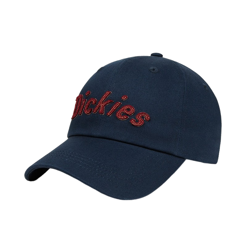 Dickies Vintage Baseball Cap Men's Soft Top Trendy Slim Face Duckbill Hat Women's American Casual Couple Hat Wine Red