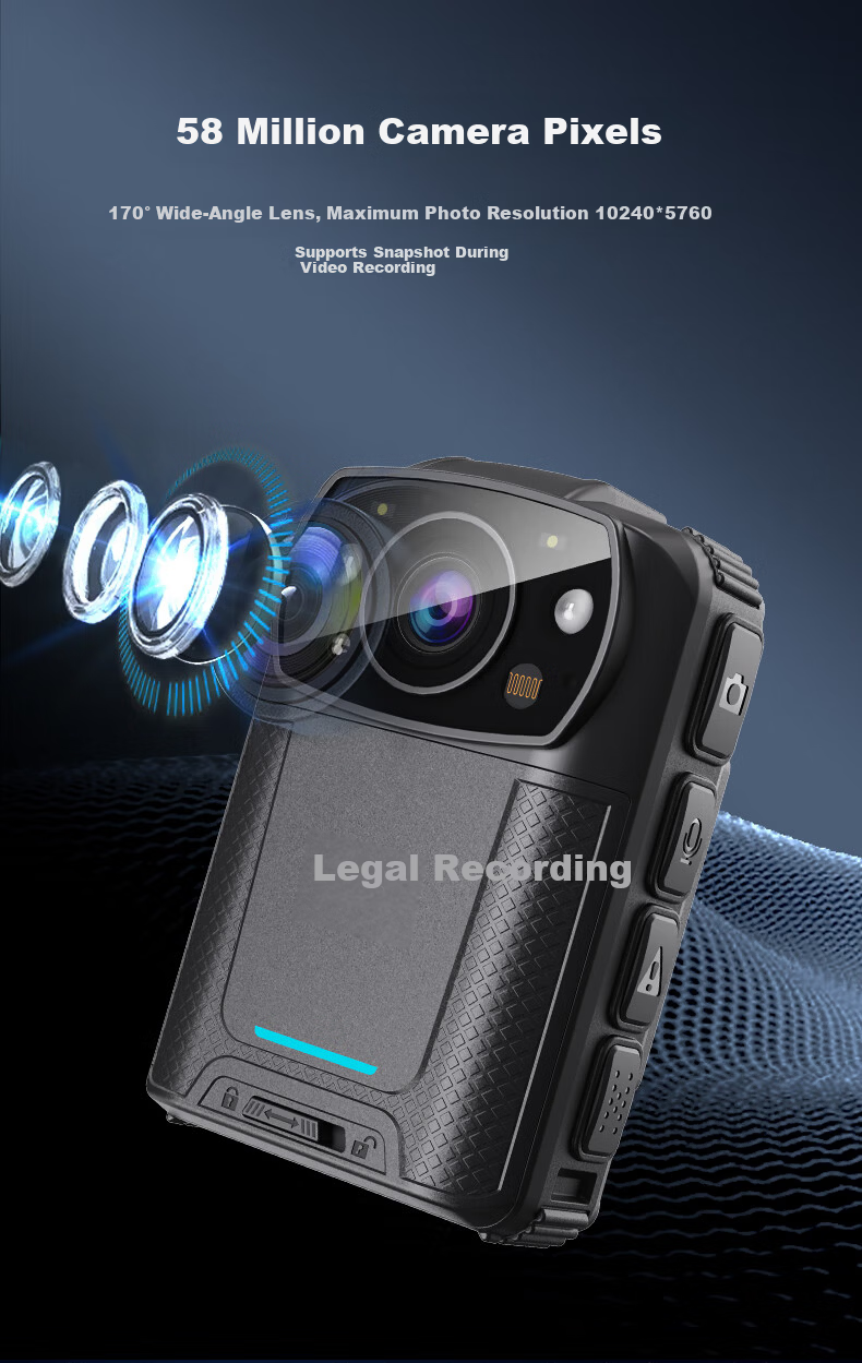 Falu Law Enforcement Recorder HD 58MP Audio Video Surveillance Device Three-Battery Long Battery Life Camera DSJ-F7 5