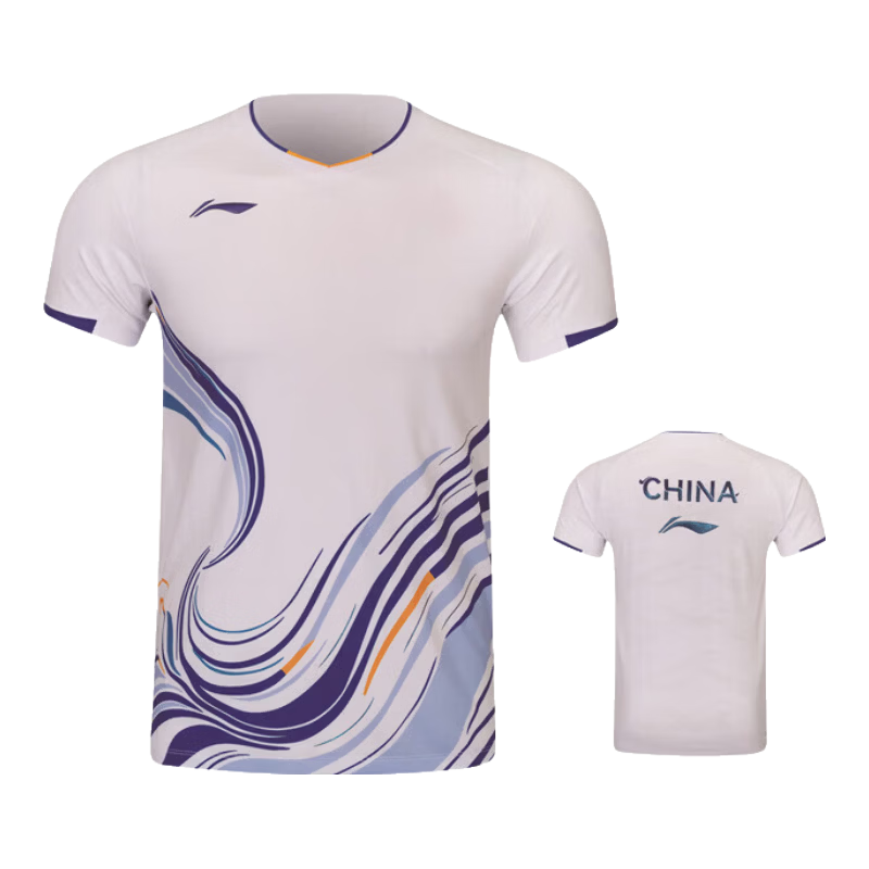 LI-NING Badminton Team Competition Training T-Shirt Unisex AAYW043-1 Black 2XL