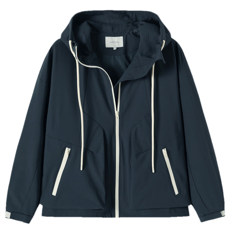 TonLion 2026 Spring New Women's Hooded Short Jacket Japanese Style Loose Design Sports Casual Jacket