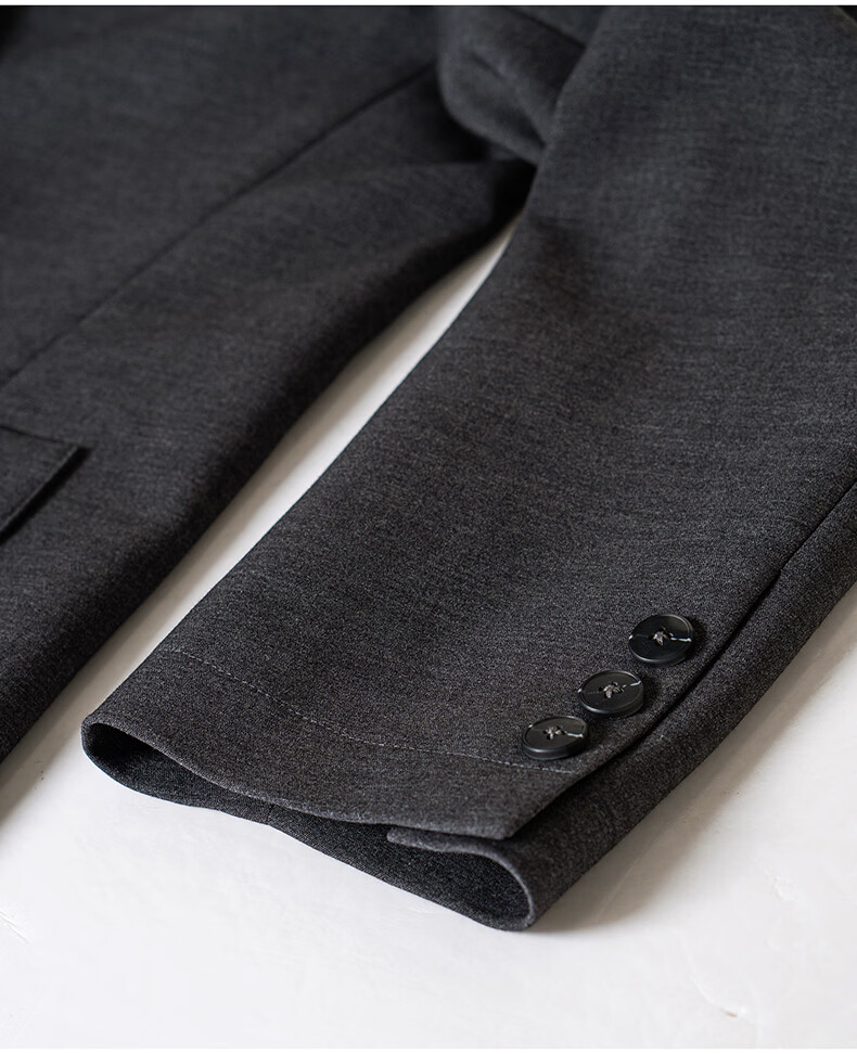 ROEYSHOUSE Women's Elegant Commuter Blazer Spring High-Intelligence Professional Suit Jacket 12596 Dark Gray L 17