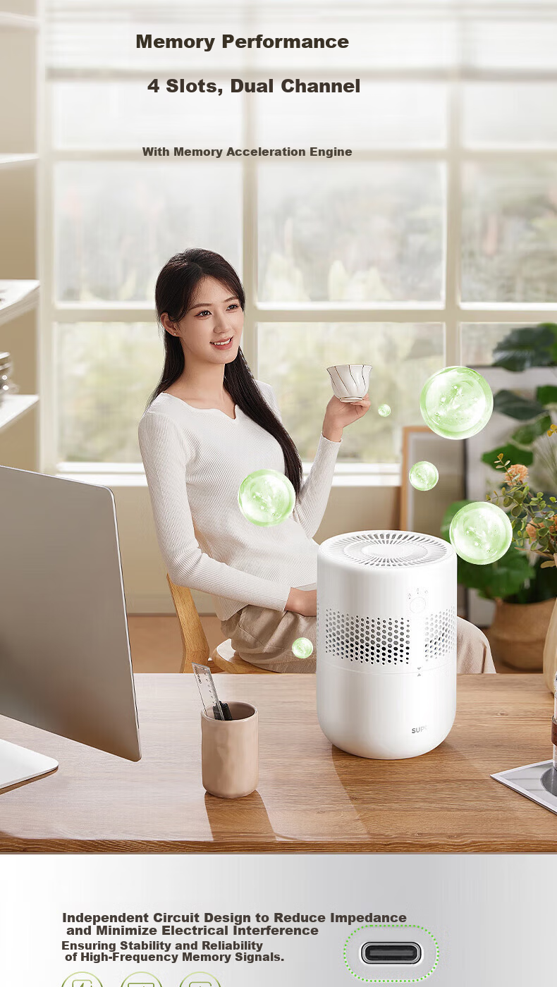SUPOR SJ-J12A Ultrasonic Cool Mist Humidifier Desktop Quiet Office Bedroom Dormitory Home Baby Evaporative Small Humidifier Relieves Dry Throat Nasal Congestion Rhinitis Sensitivity 7