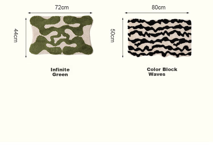 Cartifia Vintage Style Thickened Absorbent Bathroom Mat Non-Slip Home Carpet Small Red Check 40x60cm 18