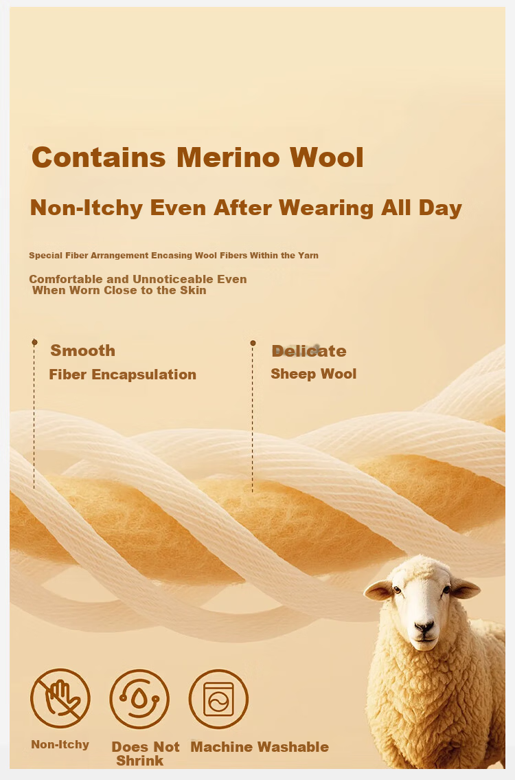 MiiOW Women's Wool Mid-Neck Base Shirt 2025 Autumn Winter Solid Color Slim Fit Long Sleeve Top 11