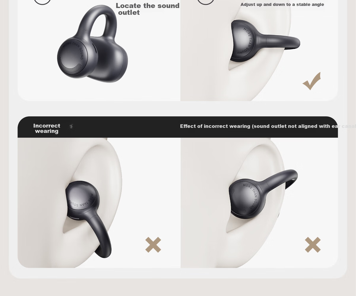 EDIFIER Clip-On Ear Clip Bluetooth Sports Earphones Fast Charging Long Battery Life Compatible with Apple Huawei Xiaomi OPPO Phones Festival Secret Night Blue 36