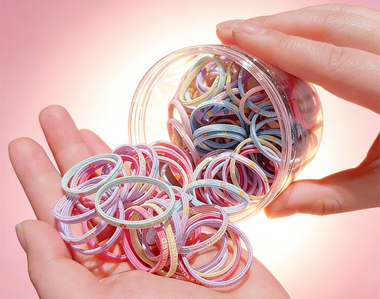Princess Code Kids Hair Ties Girls Elastic Hair Bands High Elasticity No Hair Damage Hair Accessories for Students Baby Braided Hair Rope 8