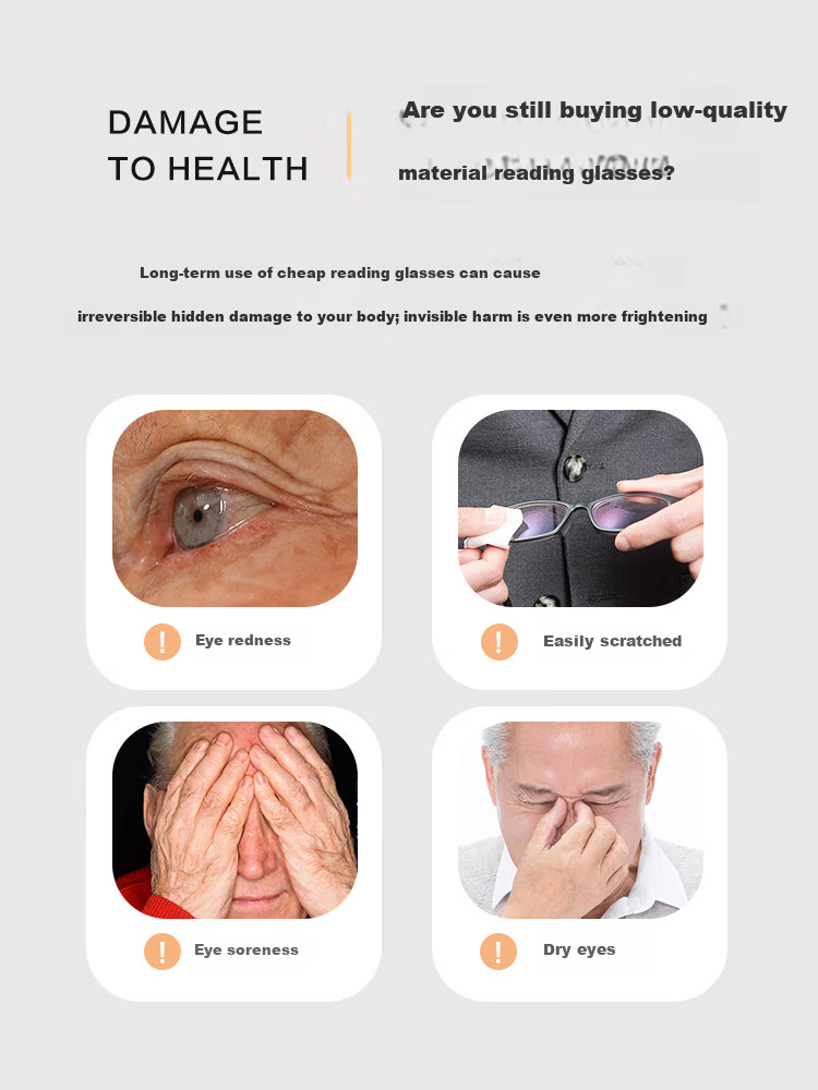 Kaponi Anti-Blue Light Reading Glasses for Men And Women, Bifocal High Definition Presbyopic Glasses for Middle-Aged And Elderly, Ultra-Light Multi-Focus Reading Glasses for Presbyopia 11