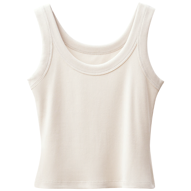 Jianyun Women's Modal Cotton Camisole Sexy Sleeveless Crop Top Summer Outerwear Basic Shirt
