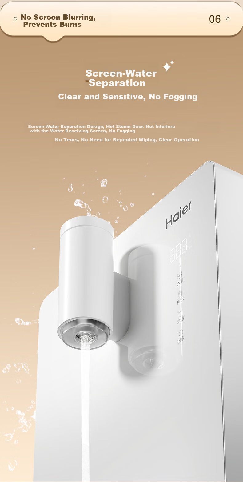 Haier Cloud Warm Wall-Mounted Water Purifier Companion Pipeline Machine 100% True Boiling No Silicone Tubing Odorless Direct Drinking Machine HGRZ2312 9