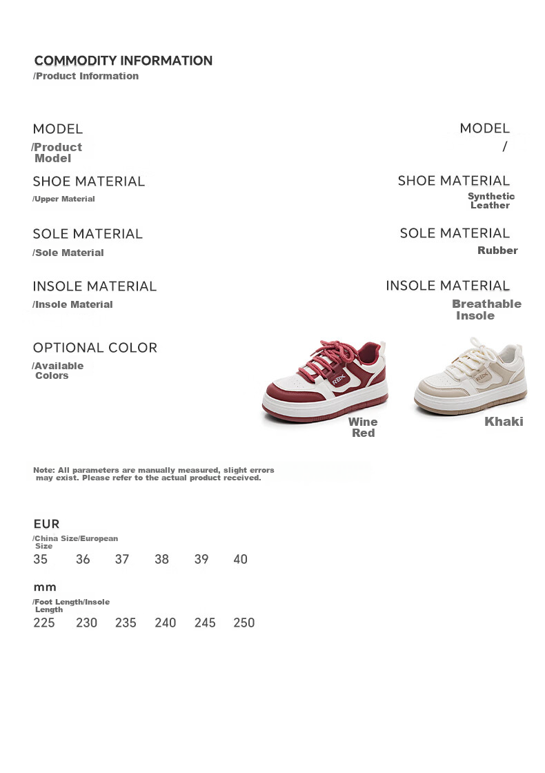 RENBEN Ancora Red Thick Sole Sneakers 2026 Spring New American Casual Versatile White Platform Sports Shoes 4