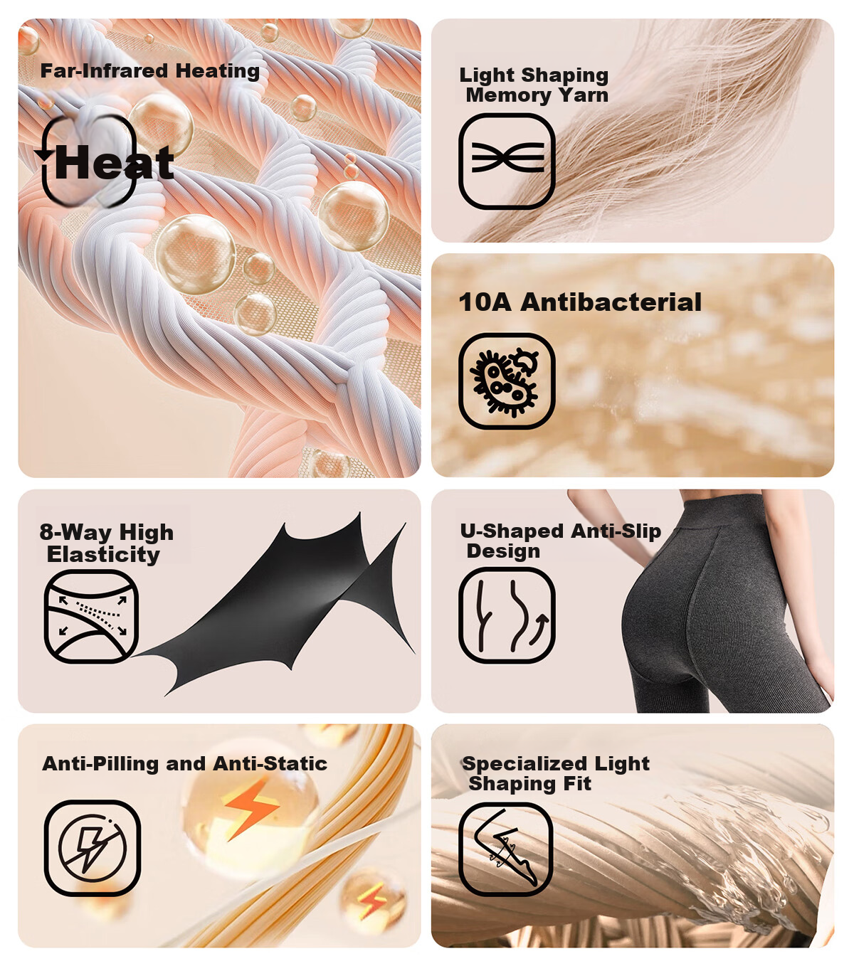 BONAS 26 New Women's Leggings with Fleece Lining, Bare-Leg Effect, Autumn And Winter Cotton Vertical Striped Thick Warm Slimming Tights 3