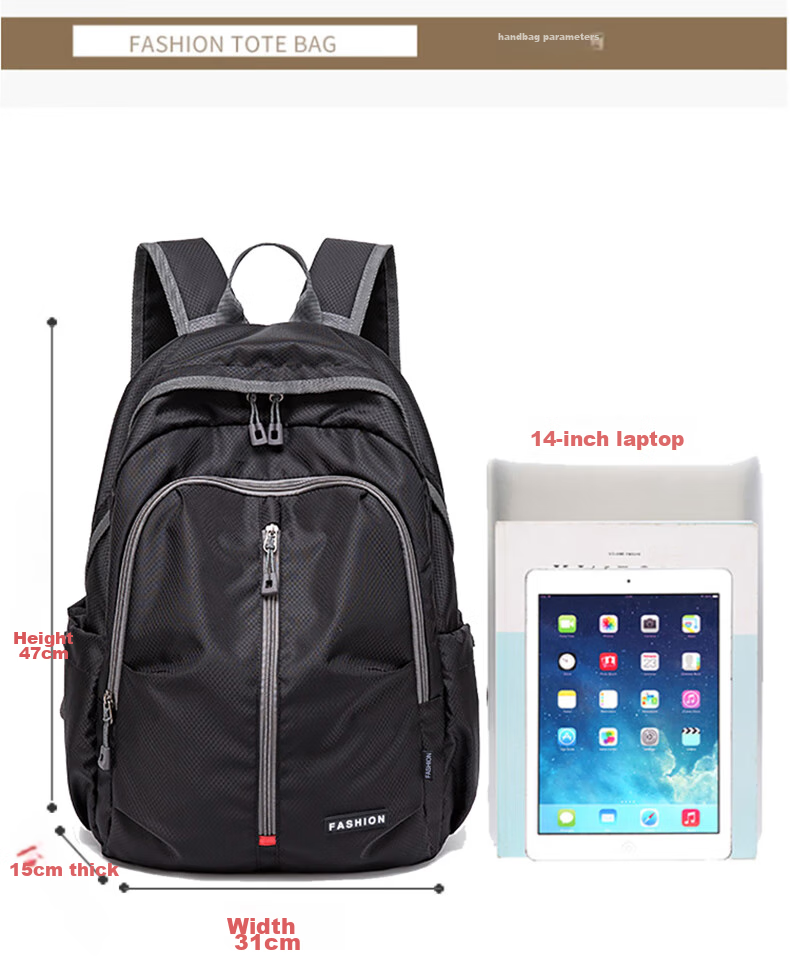 Viney Large Capacity Backpack for Women, Foldable Portable Skin Bag, Ultra-Light Water-Resistant Travel Outdoor Sports Backpack 17